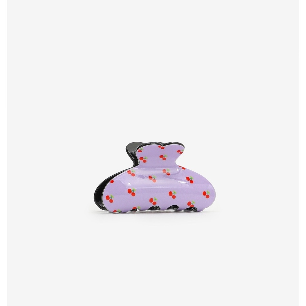 Purple Cherries Hair Claw